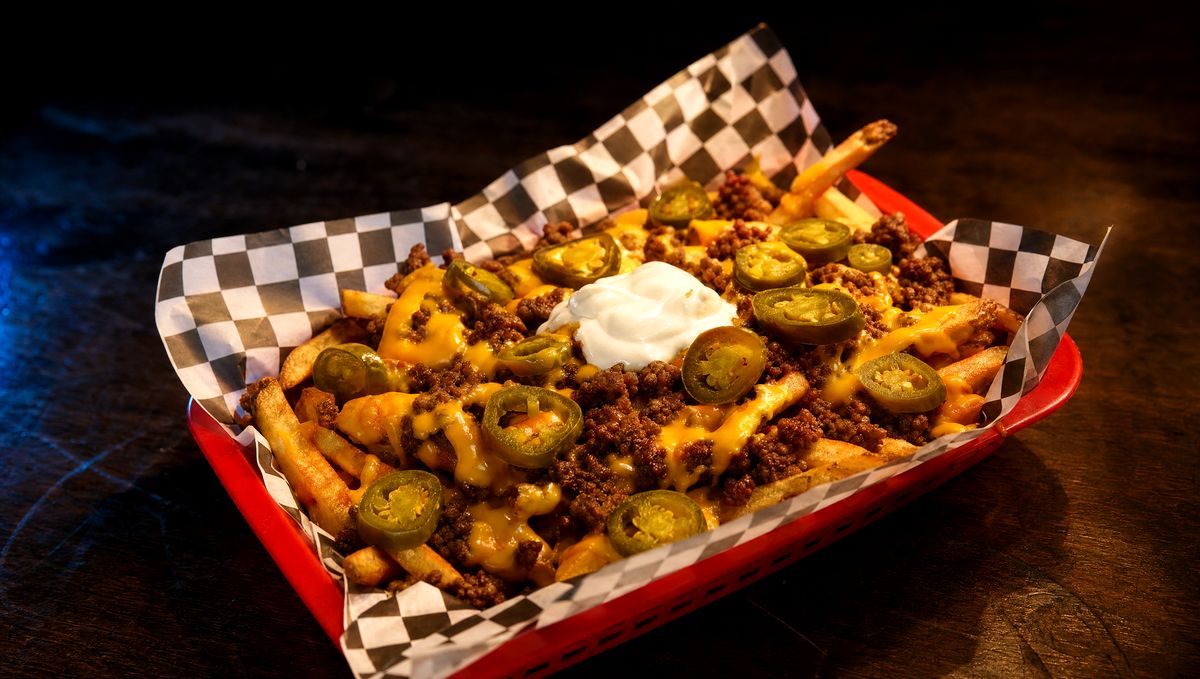Loaded Fries at Dingers Sports Bar and Grill